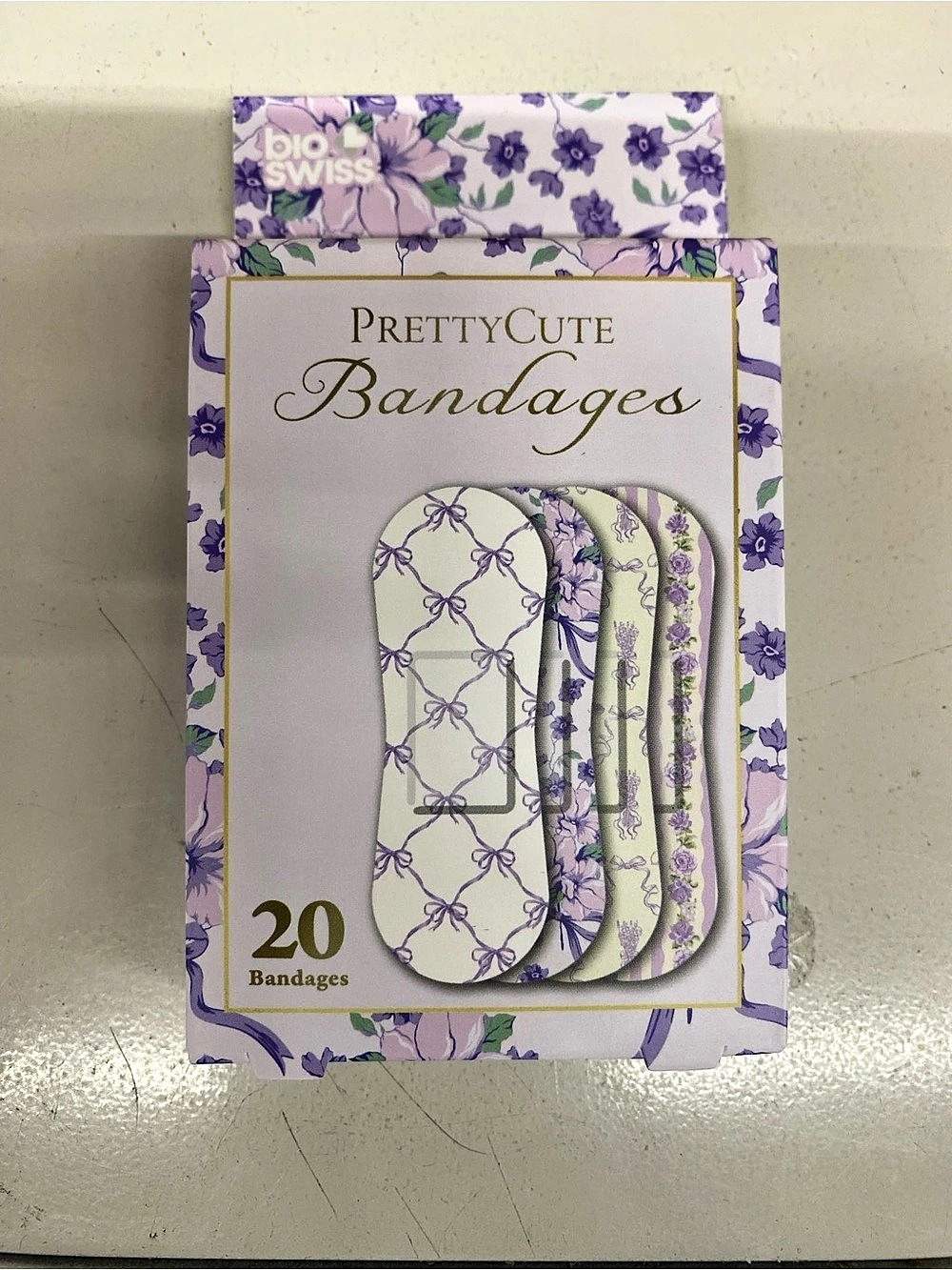Bio Swiss PrettyCute Bandages Floral Adhesive Bandages 20 Count
